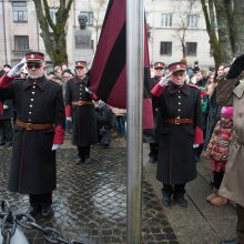 Kauniečiai Kovo 11-ąją išskleidė pusės kilometro trispalvę