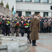 Kauniečiai Kovo 11-ąją išskleidė pusės kilometro trispalvę