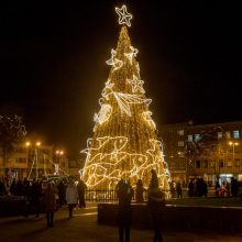 Klaipėdos eglė Atgimimo aikštėje