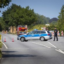 Vokietijos policija: terorizmo pėdsakų keleivius užpuolusio vyro veiksmuose nėra