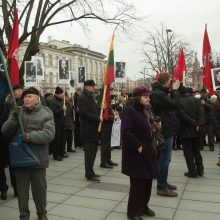 Lukiškių aikštėje – mitingas dėl Vyčio paminklo