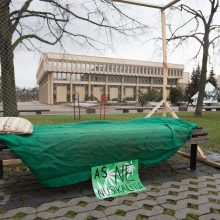 Prie Seimo apie 100 žmonių ragino švelninti bausmes už kanapių turėjimą 