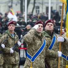 Žmonės sostinėje rinkosi atiduoti pagarbą Lietuvos kariuomenei