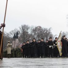 Žmonės sostinėje rinkosi atiduoti pagarbą Lietuvos kariuomenei