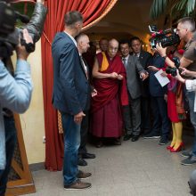 Dalai Lama sveikina Lietuvą su valstybės atkūrimo šimtmečiu