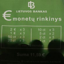 Lietuviškų eurų monetų rinkinys