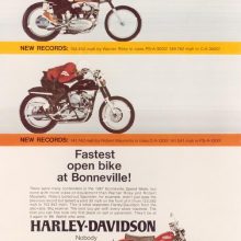 Motociklui „Harley-Davidson Sportster“ sukanka 60 metų