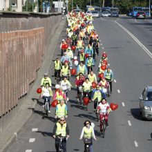 Akcentas: Širdies dienai paminėti skirtu dviračių žygiu siekta atkreipti dėmesį, kad patys žmonės yra savo sveikatos valdovai.