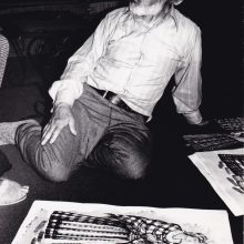 1980 m.: A.Tamošaitis savo namuose Kingstone, kuriuose gimė daugybė jo kūrybinių idėjų.