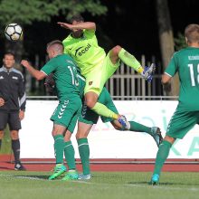 „Kauno Žalgirio“ futbolininkai nenusileido „Trakams“