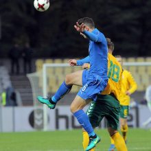 Lietuvos jaunimo futbolo rinktinė sužaidė lygiosiomis su galingais italais