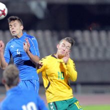 Lietuvos jaunimo futbolo rinktinė sužaidė lygiosiomis su galingais italais