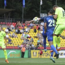 „Trakų“ futbolininkai sužaidė lygiosiomis su Kazachstano klubu