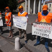 Profsąjunga prašė prezidentės vetuoti mokesčių reformą