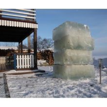Kuršių marių ledas - skulptūroms kurti