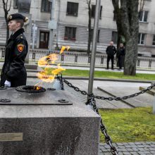 Prezidentė Kaune pasveikino priesaiką davusius kadetus