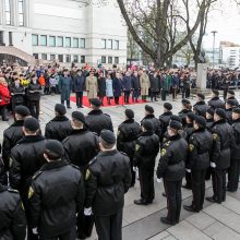 Prezidentė Kaune pasveikino priesaiką davusius kadetus