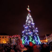 Klaipėdoje nušvito Kalėdų eglė