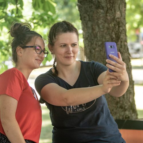 Piknikas Prezidentūros kiemelyje  © Eitvydo Kinaičio nuotr.