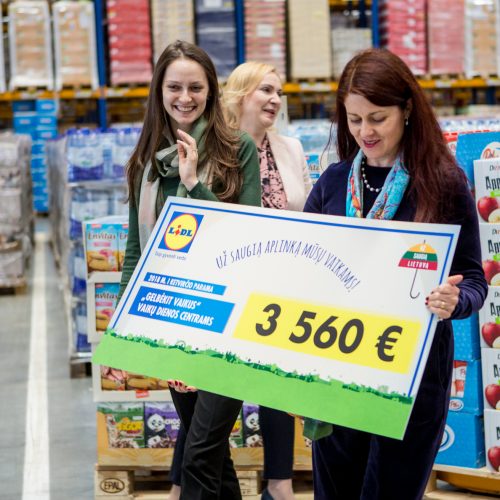 „Lidl“ ir jos pirkėjų parama vaikų dienos centrams   © Vilmanto Raupelio nuotr.