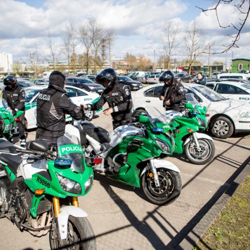 Kauno policijos motociklų reidas  © Vilmanto Raupelio nuotr.