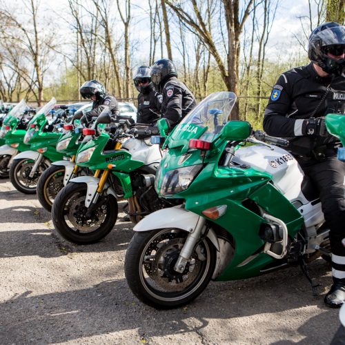 Kauno policijos motociklų reidas  © Vilmanto Raupelio nuotr.