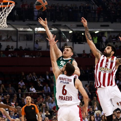 Eurolyga: „Olympiacos“ - „Žalgiris“ 79:68  © EPA-ELTOS nuotr.