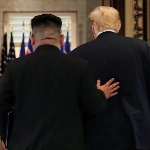 D. Trumpo ir Kim Jong Uno susitikimas Singapūre  © Scanpix nuotr.