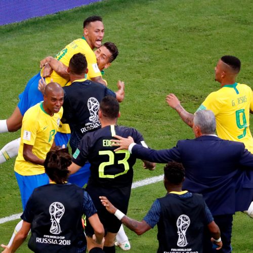 Pasaulio futbolo čempionato aštuntfinalis: Brazilija – Meksika  © Scanpix nuotr.