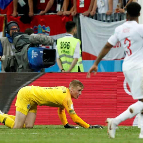 Pasaulio futbolo čempionato pusfinalis: Kroatija - Anglija 2:1  © Scanpix nuotr.