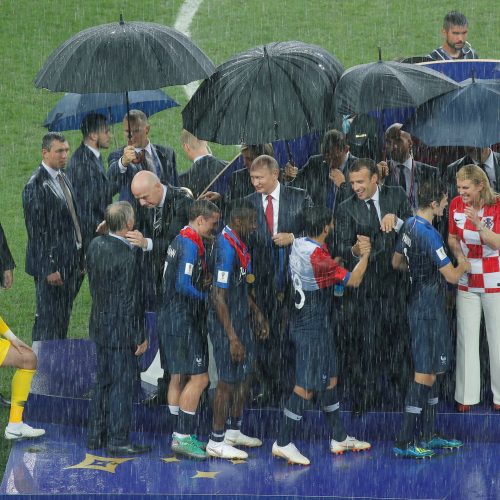 Pasaulio futbolo čempionato finalas: Prancūzija – Kroatija  © Scanpix nuotr.