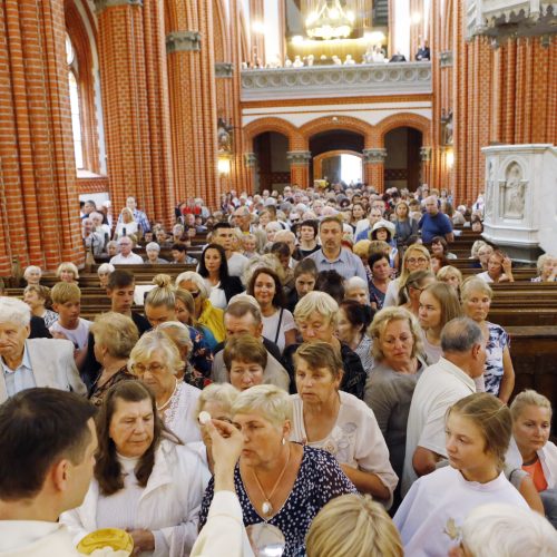 Palangos parapija atsisveikino su kunigu M.Venskumi  © Vytauto Petriko nuotr.