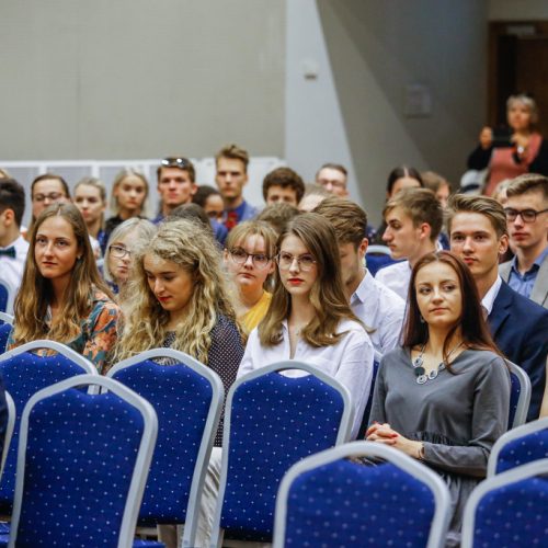 Pasveikino Klaipėdos šimtukininkus  © Vytauto Petriko nuotr.