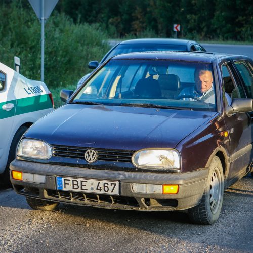 Policijos reidas Klaipėdos rajone 2019.08.24  © Vytauto Petriko nuotr.