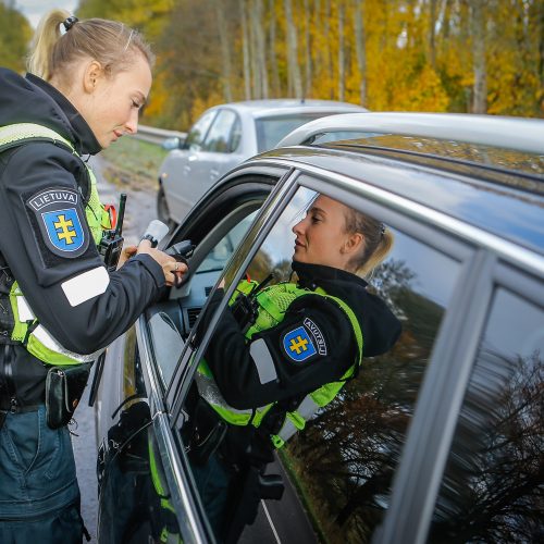 Policijos reidas Klaipėdoje 2019.10.19  © Vytauto Petriko nuotr.