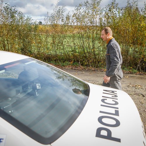 Policijos reidas Klaipėdoje 2019.10.19  © Vytauto Petriko nuotr.