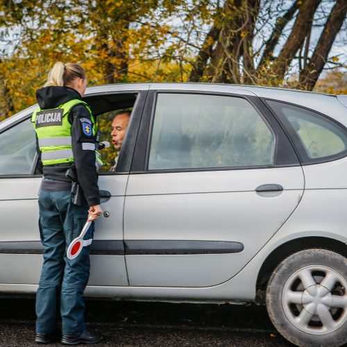 Policijos reidas Klaipėdoje 2019.10.19  © Vytauto Petriko nuotr.