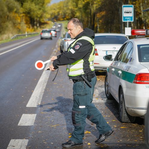 Policijos reidas Klaipėdoje 2019.10.19  © Vytauto Petriko nuotr.