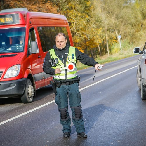 Policijos reidas Klaipėdoje 2019.10.19  © Vytauto Petriko nuotr.