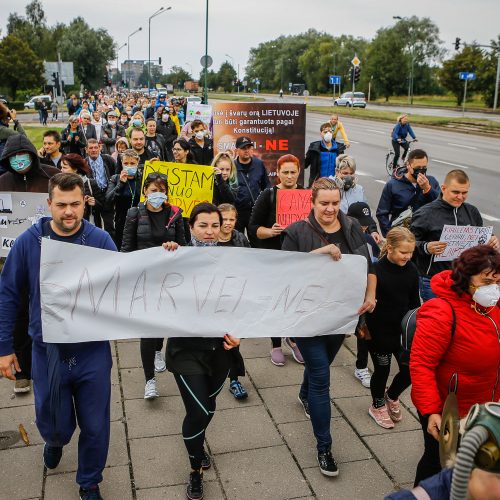 Protestas „Smarvei ne“  © Vytauto Petriko nuotr.