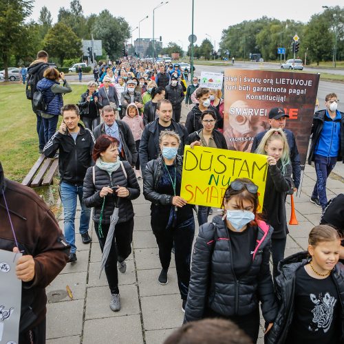 Protestas „Smarvei ne“  © Vytauto Petriko nuotr.