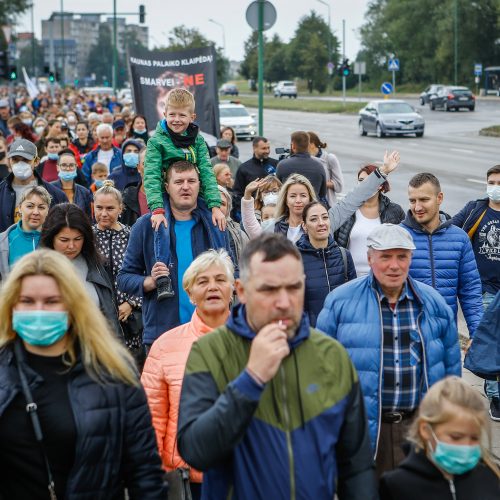 Protestas „Smarvei ne“  © Vytauto Petriko nuotr.