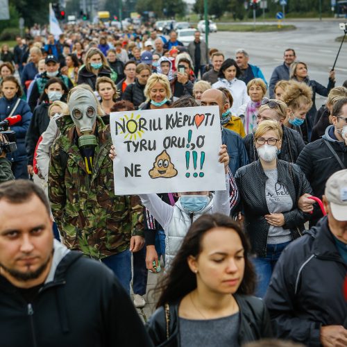 Protestas „Smarvei ne“  © Vytauto Petriko nuotr.