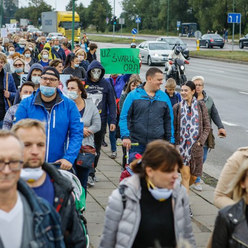 Protestas „Smarvei ne“  © Vytauto Petriko nuotr.