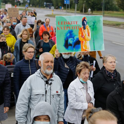 Protestas „Smarvei ne“  © Vytauto Petriko nuotr.