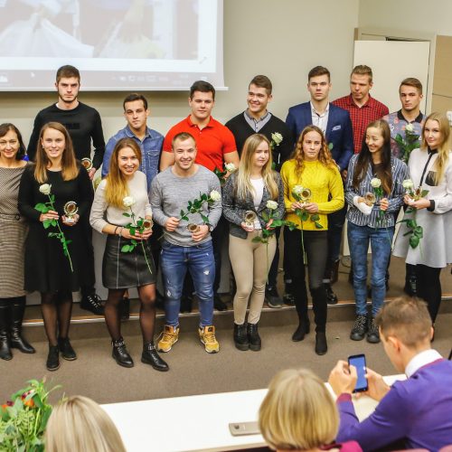 KU geriausių studentų sportininkų pagerbimas  © Vytauto Petriko nuotr.