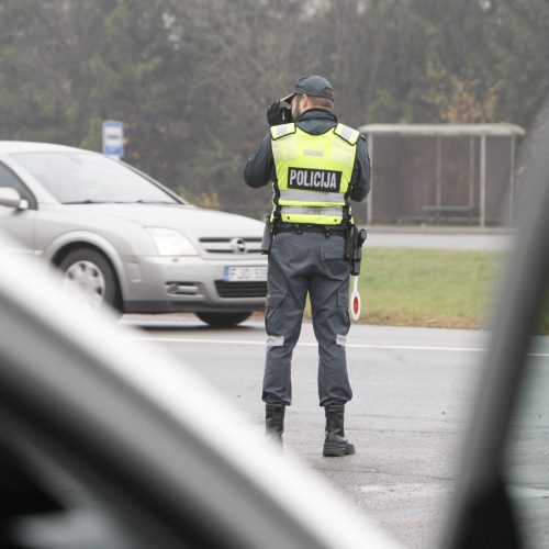 Policijos reidai Klaipėdoje  © Vytauto Liaudanskio nuotr.