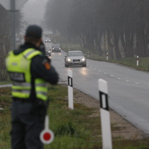 Policijos reidai Klaipėdoje  © Vytauto Liaudanskio nuotr.