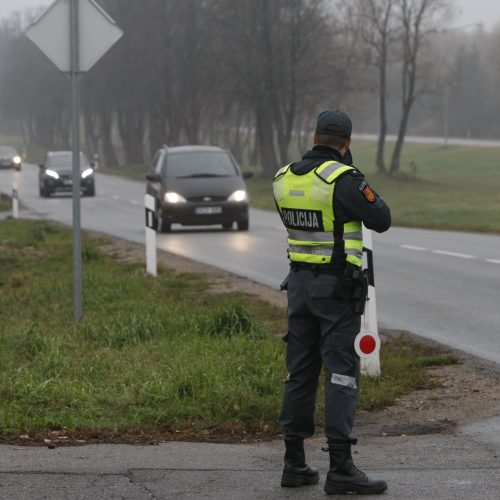 Policijos reidai Klaipėdoje  © Vytauto Liaudanskio nuotr.