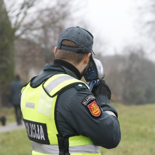 Policijos reidai Klaipėdoje  © Vytauto Liaudanskio nuotr.